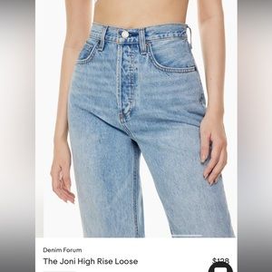joni high rise loose jean ARITZIA